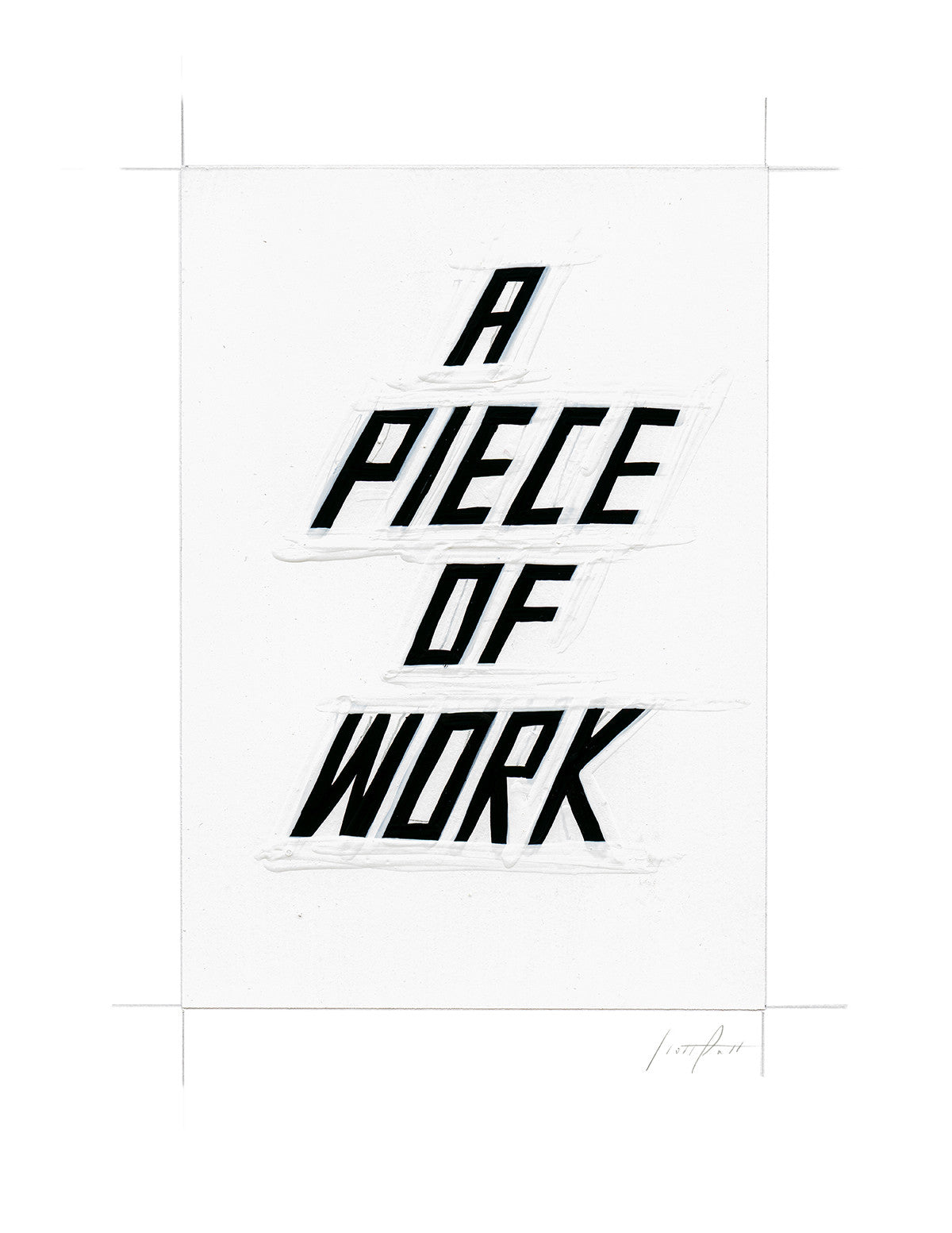 #366 A PIECE OF WORK