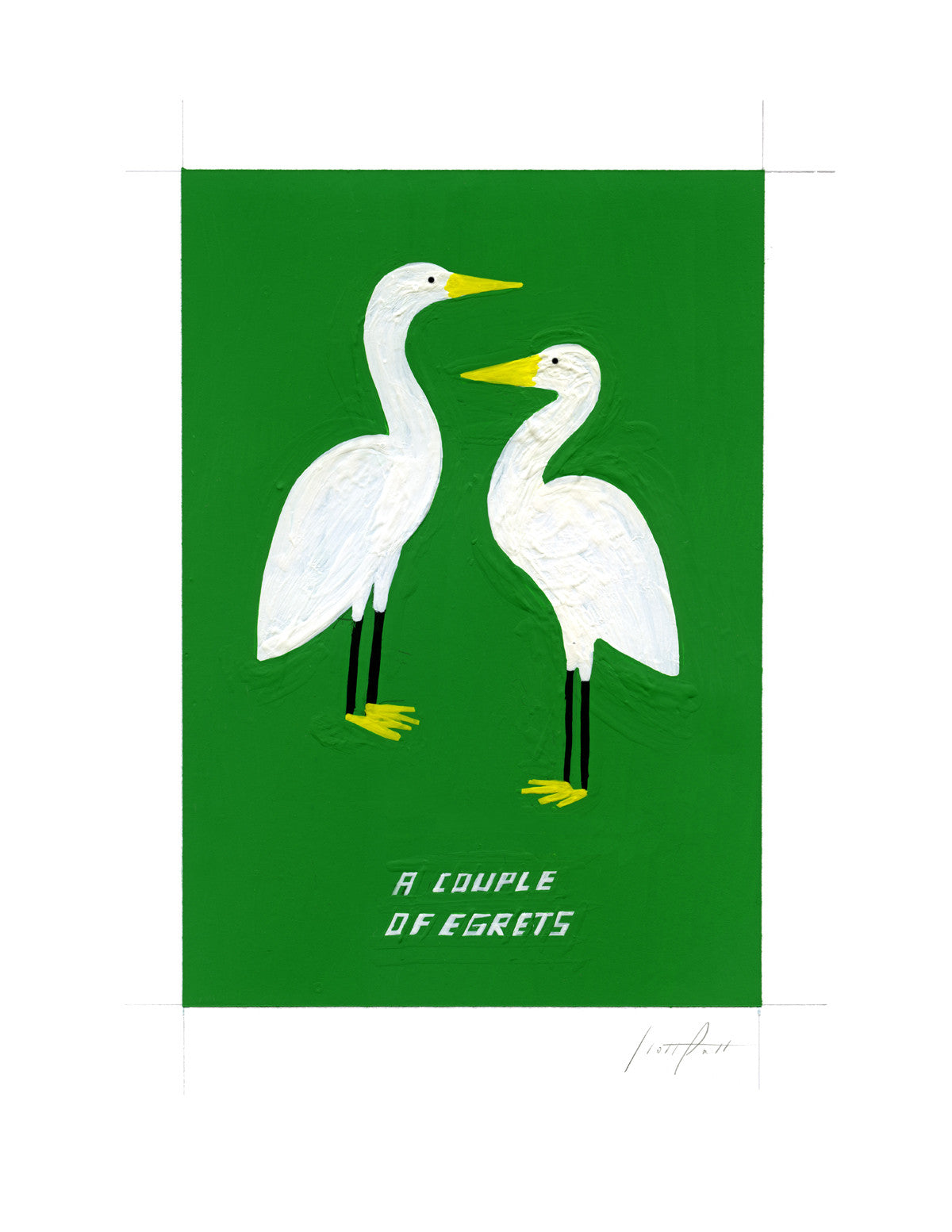 #267 A COUPLE OF EGRETS