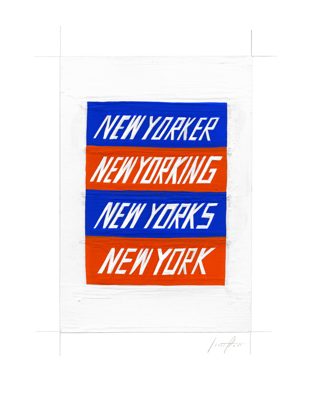 #255 NEW YORKING (BLUE AND ORANGE)